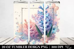 Shiny Hyacinth Retro Frame | 20 oz Tumbler Product Image 2