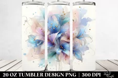 Abstract Pastel Lobelia, High-Quality 20 Oz Tumbler Product Image 2