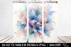 Glossy Shiny Dahlia Clipart 20 Oz Tumbler Product Image 2