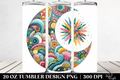 Whimsical Moon Tumbler Design | 20 Oz Tumbler Product Image 2