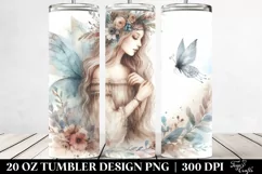 Washed Watercolor Boho Fairy | 20 oz Tumbler Product Image 2