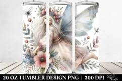 Washed Watercolor Boho Fairy | 20 oz Tumbler Product Image 2