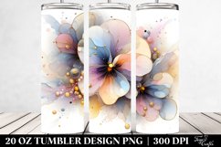 Glossy Pansy Tumbler | 20 oz Tumbler Product Image 2