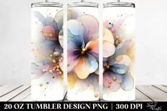 Glossy Pansy Tumbler | 20 oz Tumbler Product Image 2