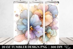 Abstract Pansy Tumbler | 20 oz Tumbler Product Image 2