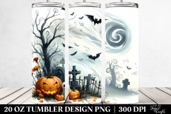 Simple Halloween Scene with Wailing Winds | 20 oz Tumbler Product Image 2