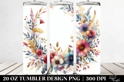 Colorful Floral Frame | 20 oz Tumbler Product Image 2