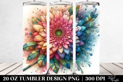 Vibrant Gerbera Tumbler | 20 oz Tumbler Product Image 2