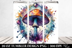 Magical Celestial Mushroom Sublimation Clipart Product Image 2