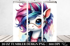 Dressed Baby Unicorn Clipart Product Image 2