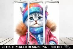 Vibrant Baby Cat | 20 oz Tumbler Product Image 2