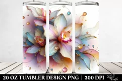 Abstract Pastel Orchid Clipart 20 Oz Tumbler Product Image 2
