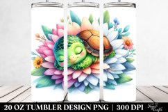 Colorful Cute Baby Turtle Tumbler Product Image 2