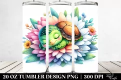 Colorful Cute Baby Turtle Tumbler Product Image 2