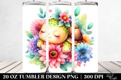 Colorful Cute Baby Turtle Tumbler Product Image 2