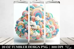 Colorful Whimsical Pastel Cloud | 20 oz Tumbler Product Image 2