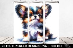 Vibrant Sitting Baby Papillon | 20 oz Tumbler Product Image 2