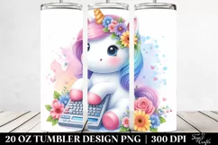 Pastell Cute Baby Unicorn Tumbler Product Image 2