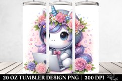 Pastell Cute Baby Unicorn Tumbler Product Image 2