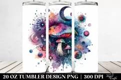 Colorfull Magical Mushroom Tumbler Product Image 2
