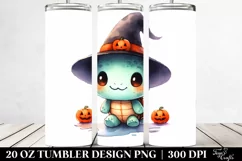 Cute Baby Turtle for Halloween, PNG Product Image 2