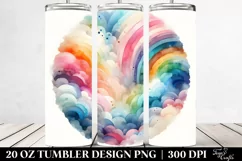 Abstract Colorful Pastel Rainbow | 20 oz Tumbler Product Image 2