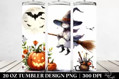 Simple Funny Halloween Witch Clipart 20 Oz Tumbler Product Image 2