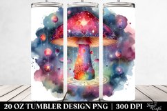 Magical Celestial Mushroom Sublimation Clipart Product Image 2