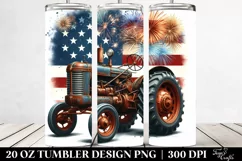 Vintage Rusty Tractor Tumbler | 20 oz Tumbler Product Image 2