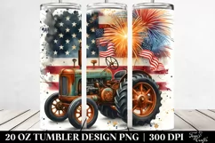 Vintage Rusty Tractor Tumbler | 20 oz Tumbler Product Image 2
