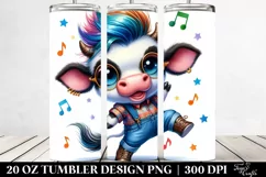 Cute Baby Cow Dancing 20 Oz Tumbler Product Image 2