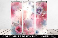 Colorful PINkish Watercolor with Metalic Insertions | 20 Oz Product Image 2