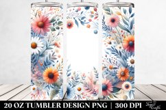 Vibrant Watercolor Abstract Frame | 20 Oz Tumbler Product Image 2