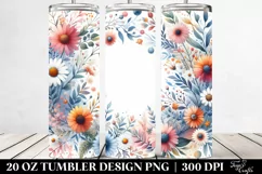 Vibrant Watercolor Abstract Frame | 20 Oz Tumbler Product Image 2