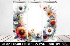 Vibrant Watercolor Abstract Frame | 20 Oz Tumbler Product Image 2