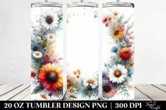 Vibrant Watercolor Abstract Frame | 20 Oz Tumbler Product Image 2