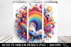 Colorful Vibrant Rainbow | 20 Oz Tumbler Product Image 2