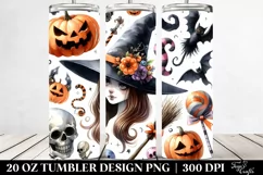 Simple Funny Halloween Witch Clipart 20 Oz Tumbler Product Image 2