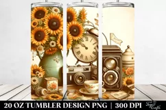 Retro Sunflowers Vintage Nostalgic | 20 oz Tumbler Product Image 2
