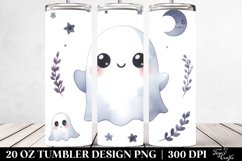 Cute Ghost Watercolor | 20 oz Tumbler Product Image 2