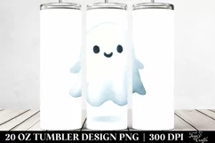 Cute Ghost Watercolor | 20 oz Tumbler Product Image 2