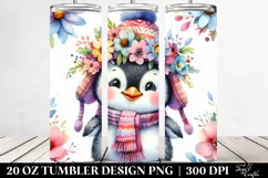 Colorful Smiling Baby Penguin | 20 Oz Tumbler Product Image 2