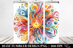 Colorful Wimsicall Sun | 20 Oz Tumbler Product Image 2