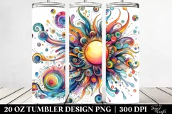 Colorful Whimsical Sun | 20 Oz Tumbler Product Image 2