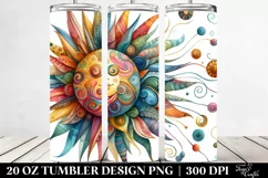 Colorful Whimsical Sun | 20 Oz Tumbler Product Image 2