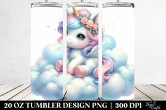 Cute Baby Unicorn | 20 Oz Tumbler Product Image 2