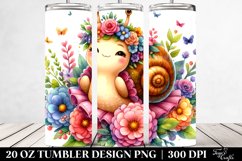 Colorful Smiling Baby Snail | 20 Oz Tumbler Product Image 2
