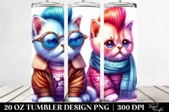 Cute Baby Cat Dressed for Winter | 20 oz Tumbler Product Image 2