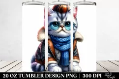 Cute Baby Cat Dressed for Winter | 20 oz Tumbler Product Image 2