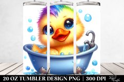 Colorful Smiling Baby Duck | 20 Oz Tumbler Product Image 2